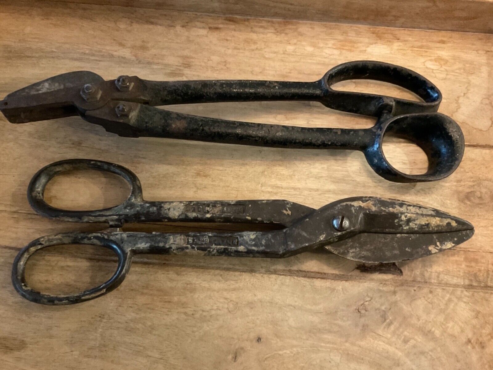 VINTAGE SOLID FORGED STEEL SNIPS CRIMPERS LOT AS IS 