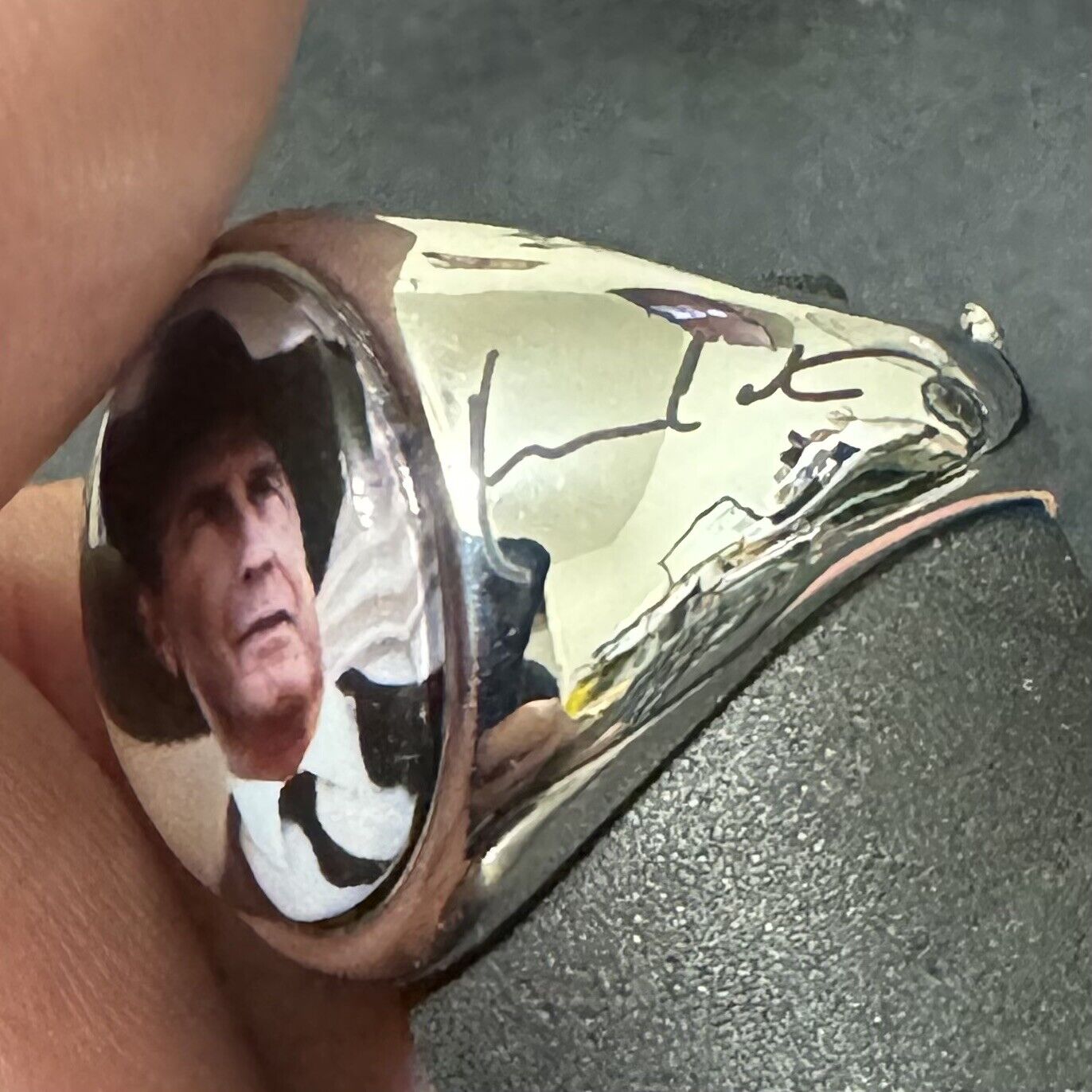 KEVIN COSTNER - YELLOWSTONE  -  CUSTOM PLATED RING -  ADJUSTABLE **SIGNED***