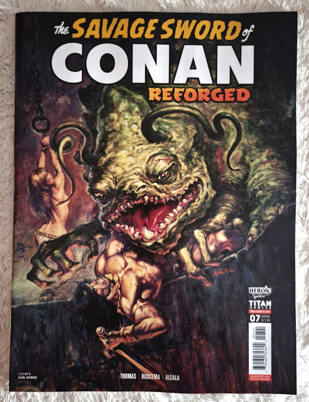 SAVAGE SWORD of CONAN: REFORGED MAGAZINE #7 - EARL NOREM VARIANT COVER B - 2026
