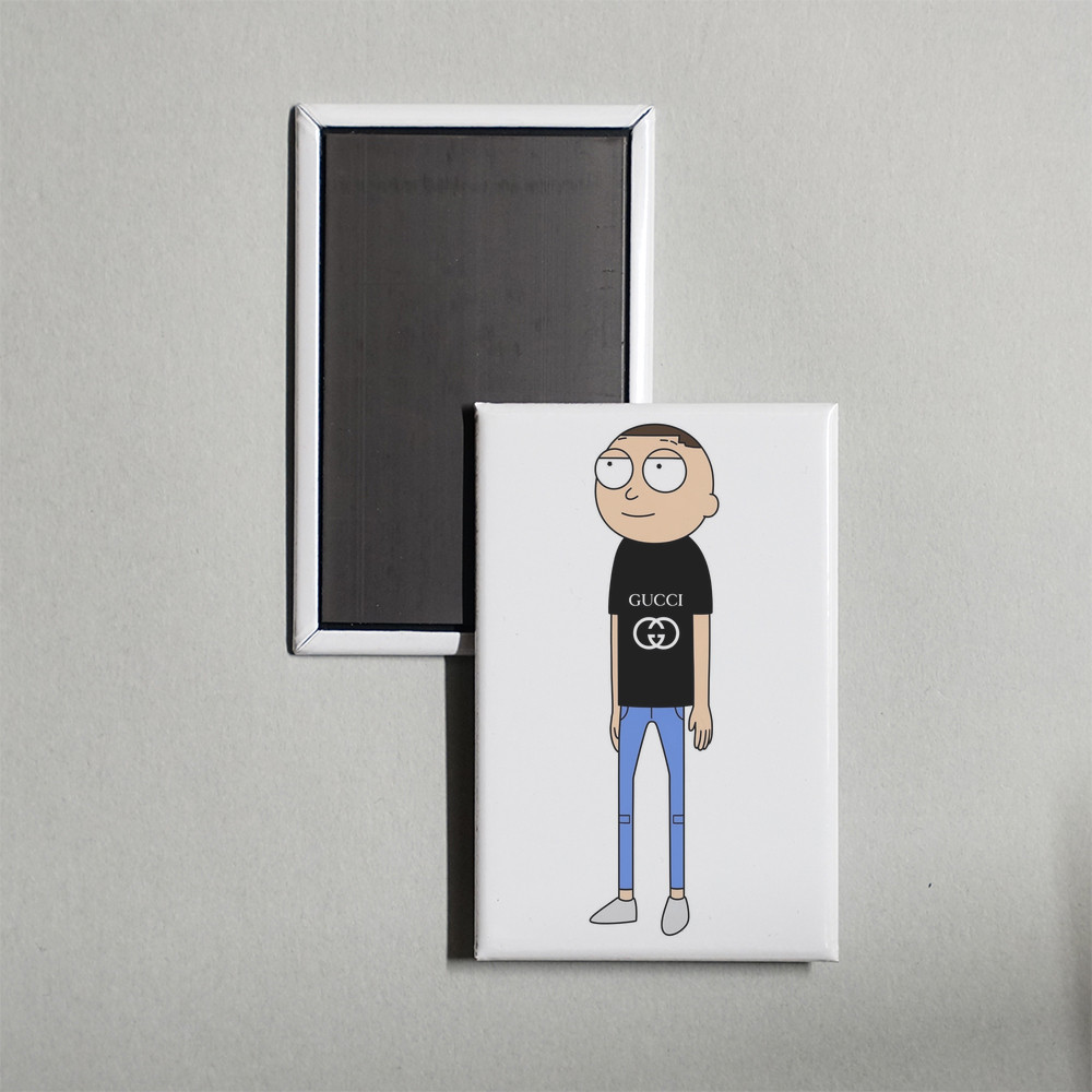 Gucci Morty Funny Meme Fridge Magnet Gucci Morty Funny Meme Fridge Magnet