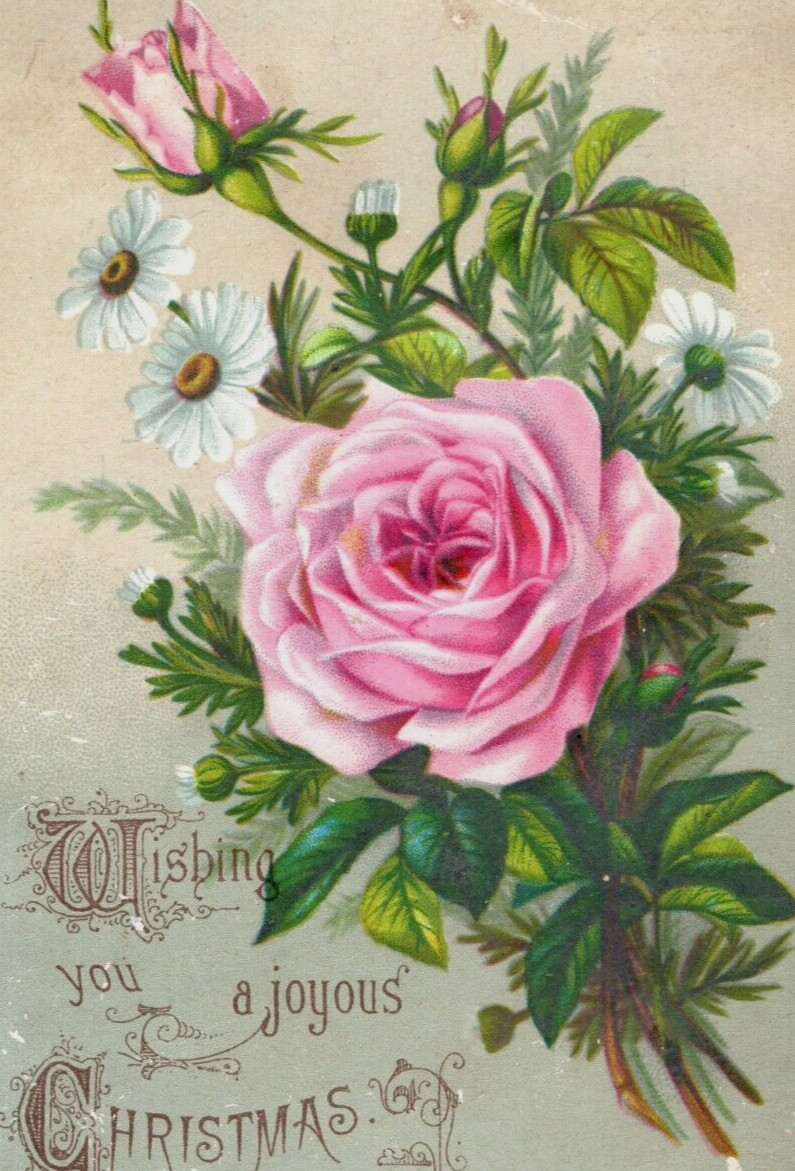 1880s-90s Raphael Tuck Joyous Christmas Card F188