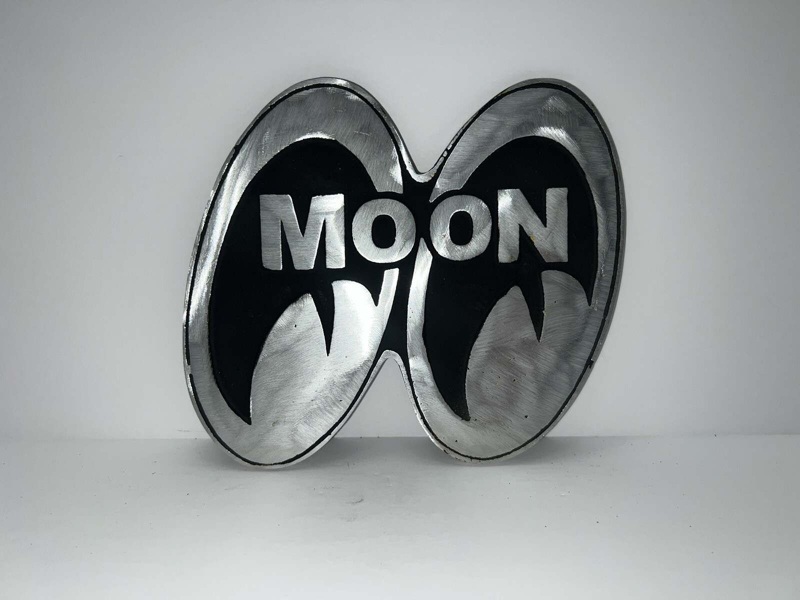 Vintage Cast Aluminum MOON EYES Rare Car Club Plaque Collectable Nostalgia