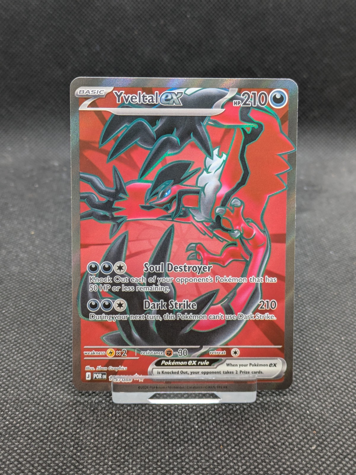 Pokémon Yveltal EX 105/088 Perfect Order Full Art NM/M 