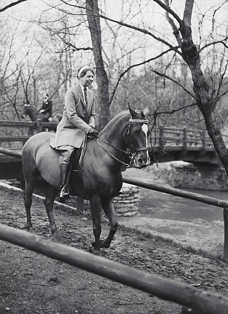 Eleanor Roosevelt Riding Horse 1933 Photo First Lady on Bridle Path. Mrs. Fran