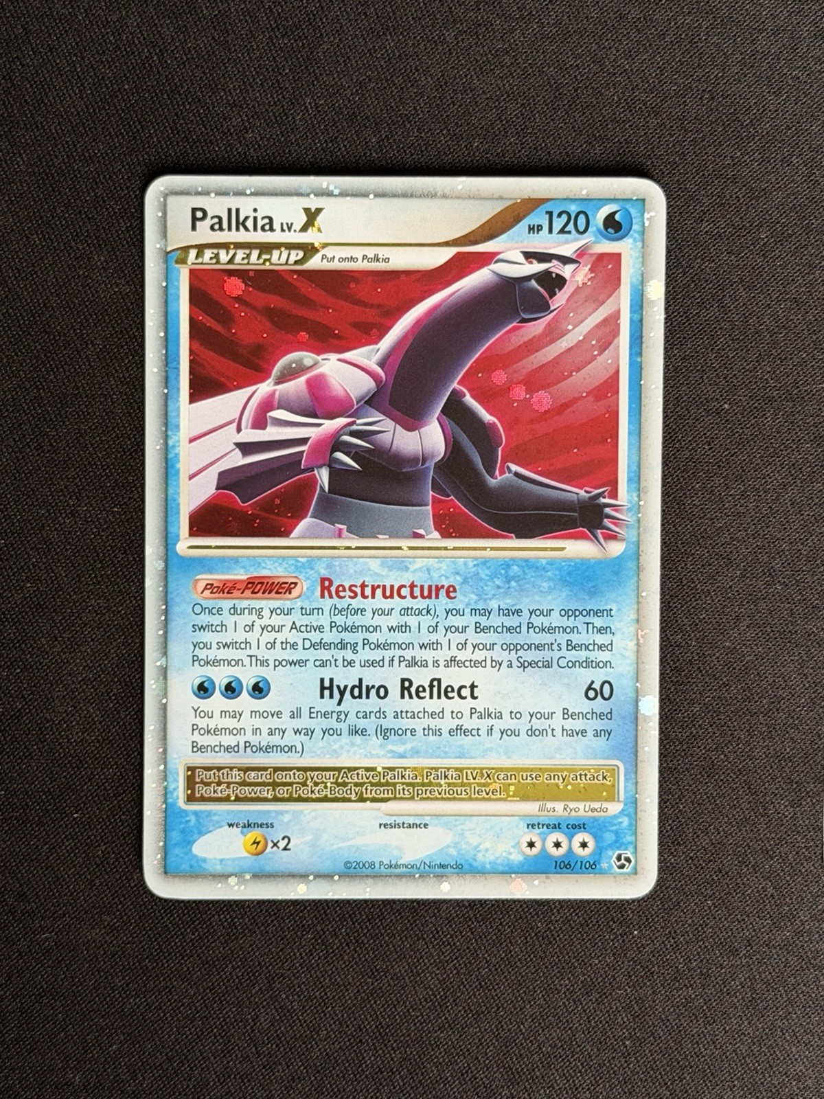 Palkia LV.X 106/106 Holo LV.X Rare Great Encounters Pokemon