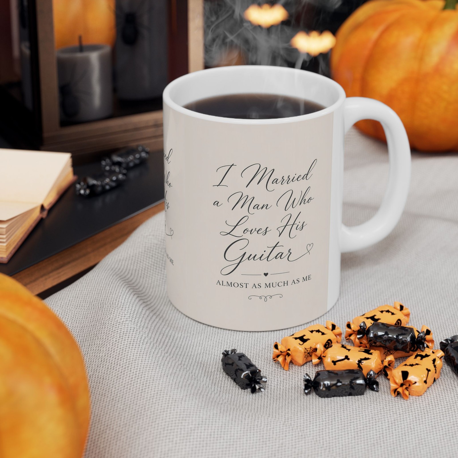 Guitarist Wife Gift Mug Married to a Musician Funny Anniversary Coffee Mug
