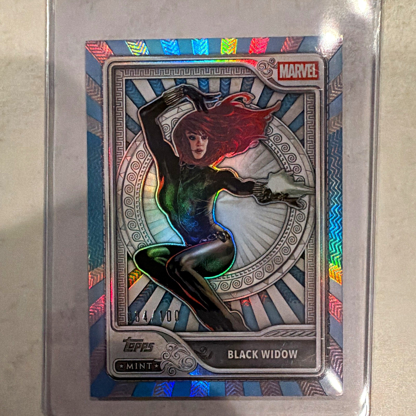 Topps 2026 Mint Marvel Black Widow #66 Silver Insert Serial Numbered /100