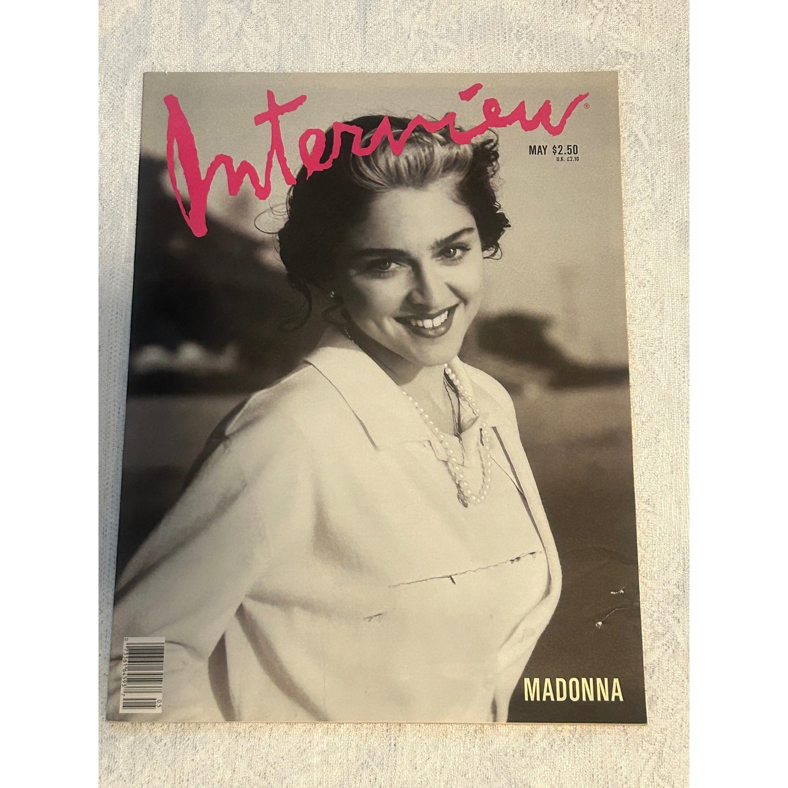 Vintage Interview Magazine May 1989 Madonna Cover Andy Warhol Absolut Ad