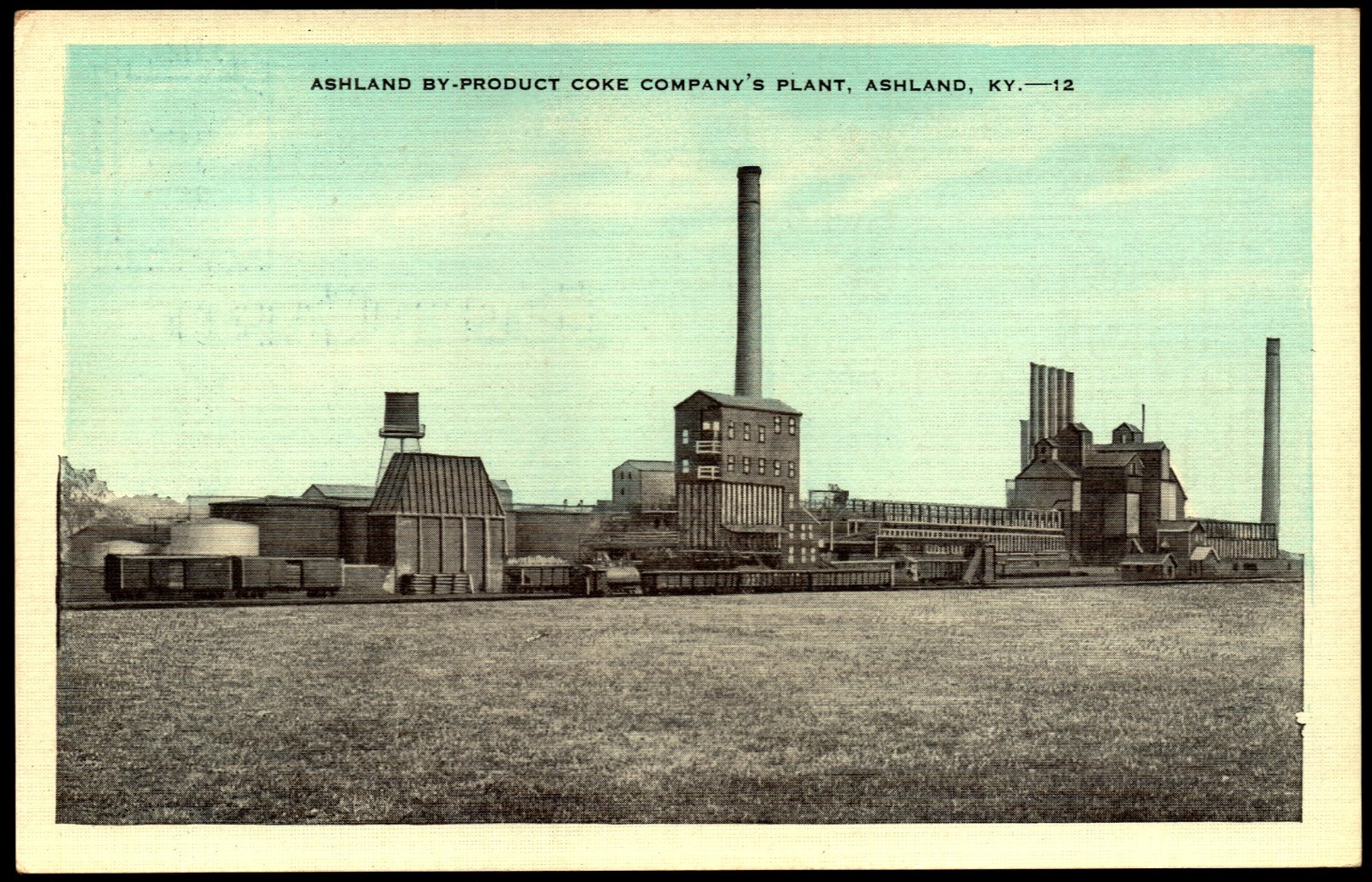 Postcard KY Kentucky Ashland By-Product Coke Company\'s Plant c1930s F2