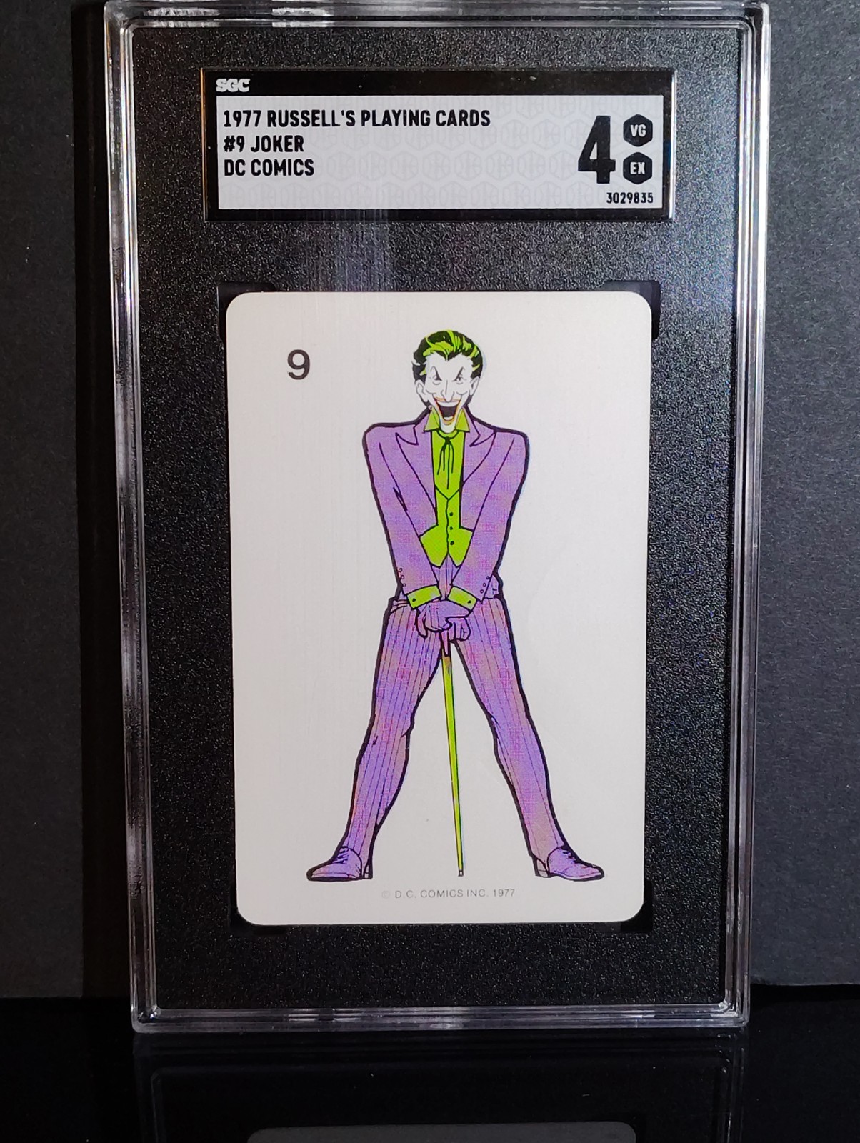 🃏1977 Russell DC Comics Joker #9 SGC 4 Batman Vintage Non-Sports Card💎