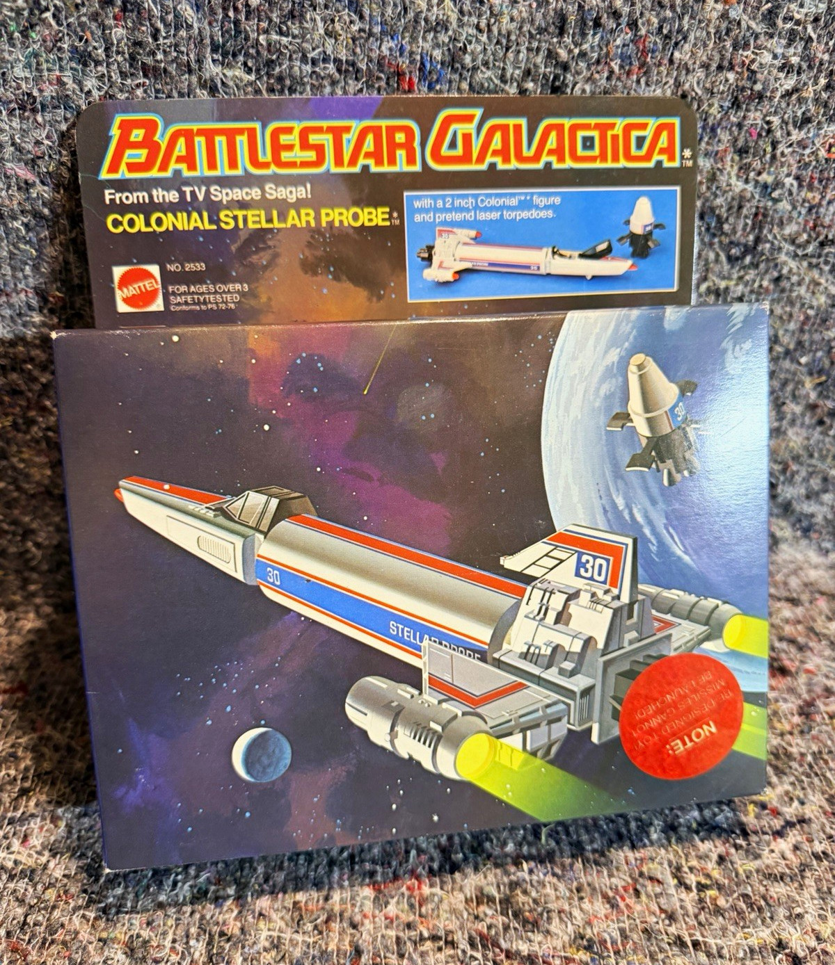 SEALED 1978 Mattel Battlestar Galactica Colonial Stellar Probe 2533 Non-Firing 