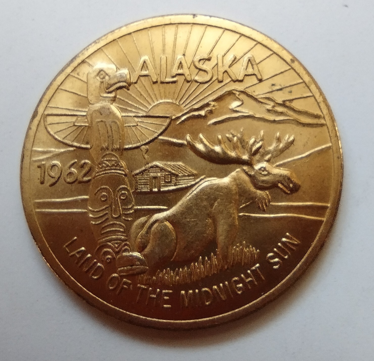 1962 ALASKA Souvenir dollar Trading Coun