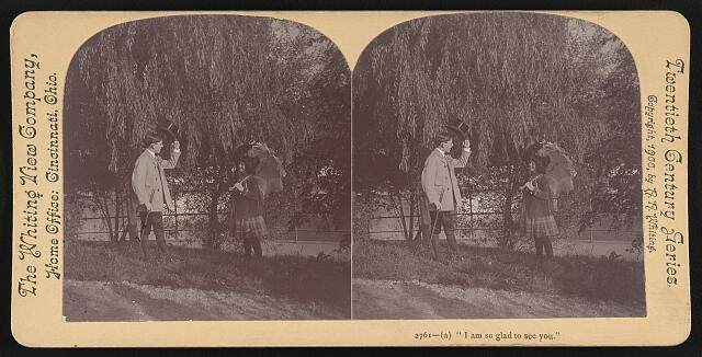 Photo:Glen Echo Park Maryland 1900s I Am So Glad to See You Stereo View