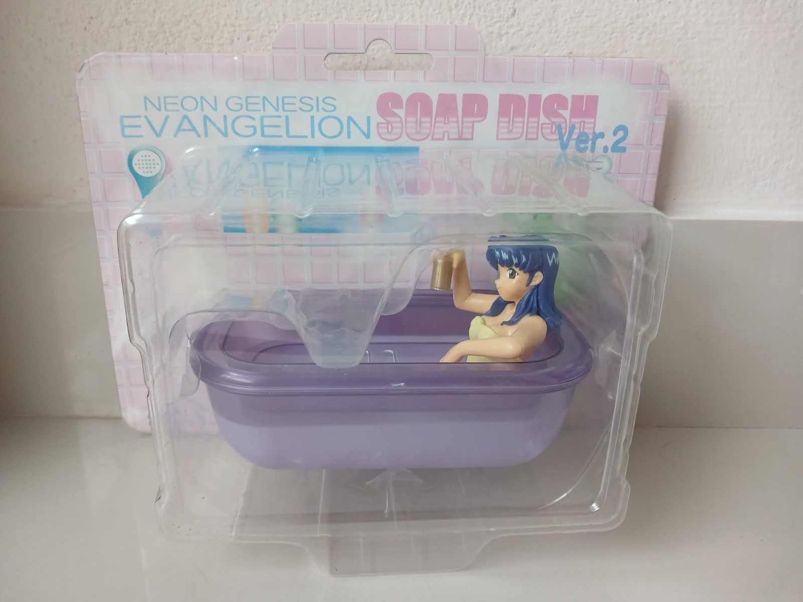 Evangelion Soap Dish Ver.2 Misato Katsuragi Figure Model PEARL & CLEAR SEGA 2004