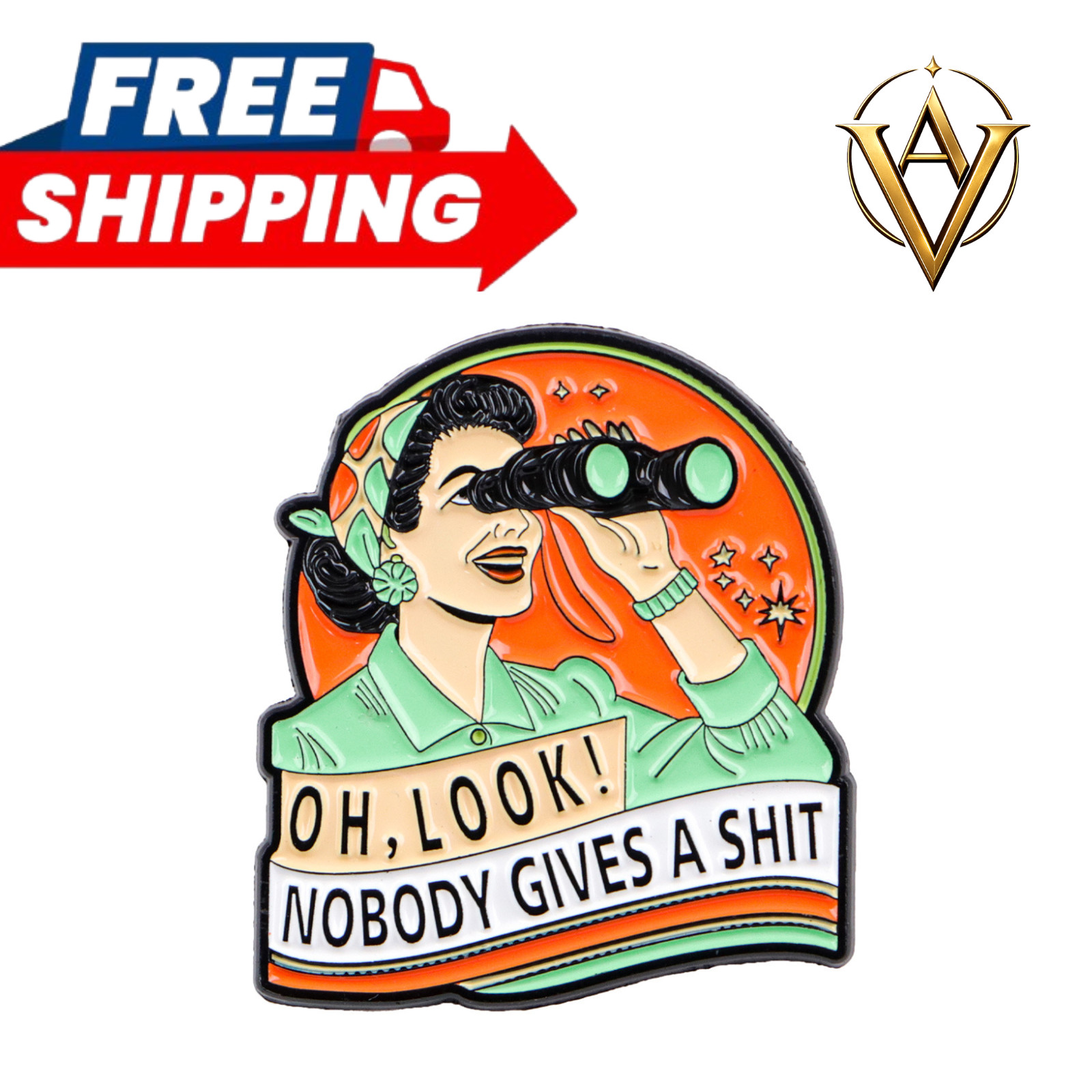 Sarcastic Quote Enamel Pin Vintage Brooch Badge Backpack Accessory Gift Pin