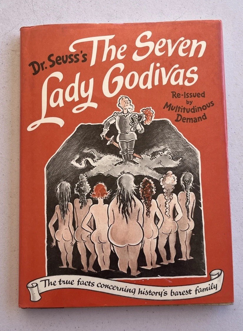 Vintage 1987 Edition FIRST EDITION Dr Suess\'s THE SEVEN LADY GODIVAS Book HC