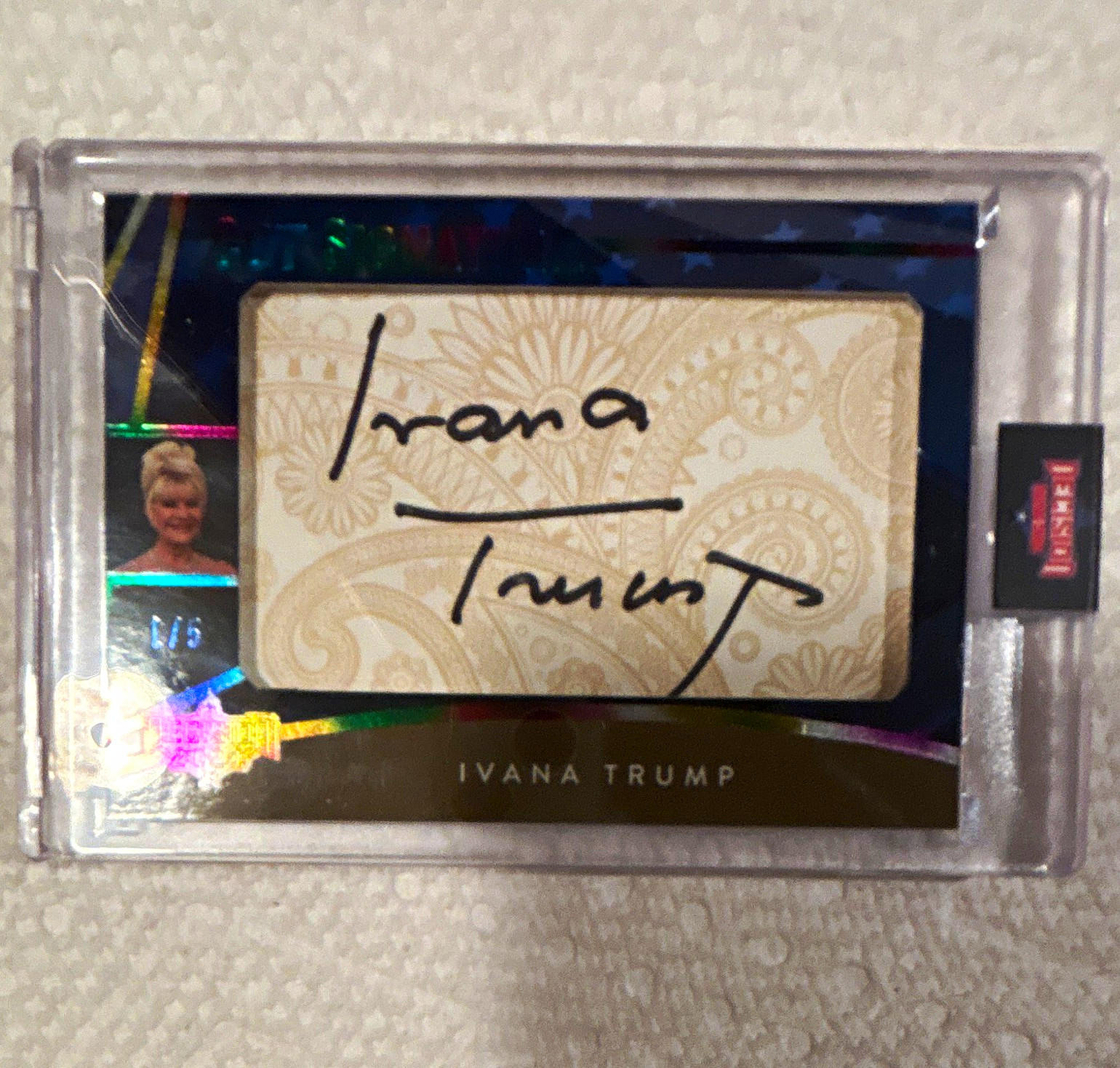 Decision 2024 Decision Political Trading Cards Ivana Trump Cut Auto 1/5