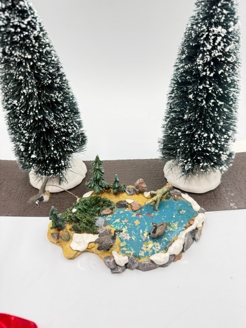 2001 Lemax Duck Pond Christmas Village Collection Landscape 13365A