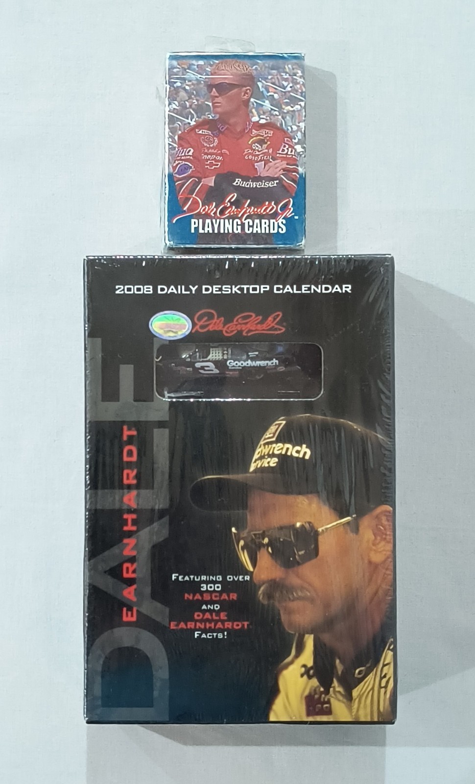 Dale Earnhardt Sr 2008 Desktop Calendar & 2000 Earnhardt Jr. Playing Cards