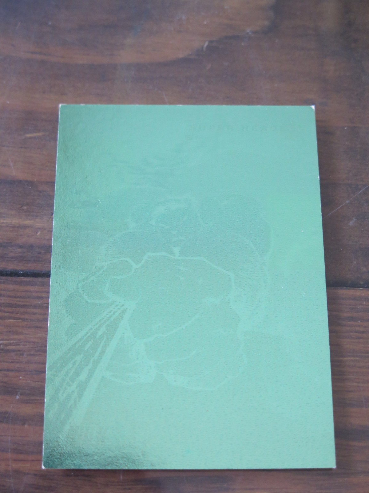 1992 MARVEL UNIVERSE III HOLOGRAM H-1 INCREDIBLE HULK GREEN CHASE CARD