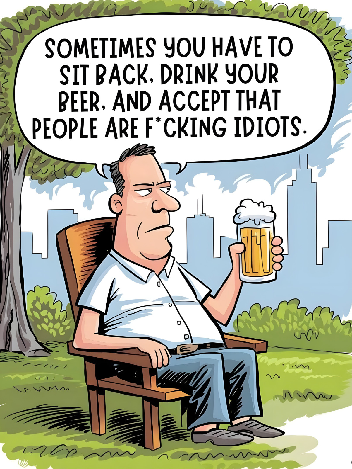 Sometimes you have to sit back and drink Beer  Metal Sign 9\