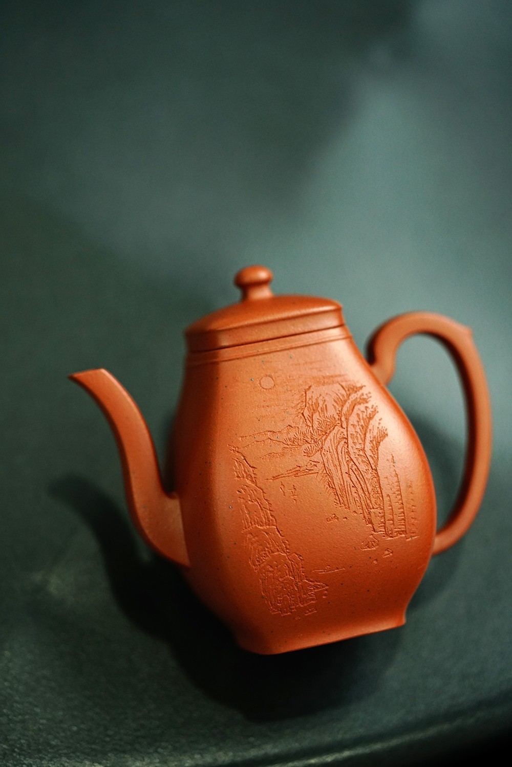 180cc chinese Yixing Handmade Zisha teapot Zhuni FangZun Gongfu Hu Tea Pot