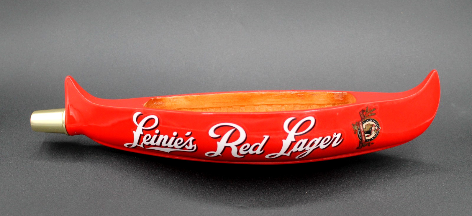 Leinenkugel\'s Leinie\'s Red Lager CanoeTap Beer Handle Red 13.5  Rare  Unused
