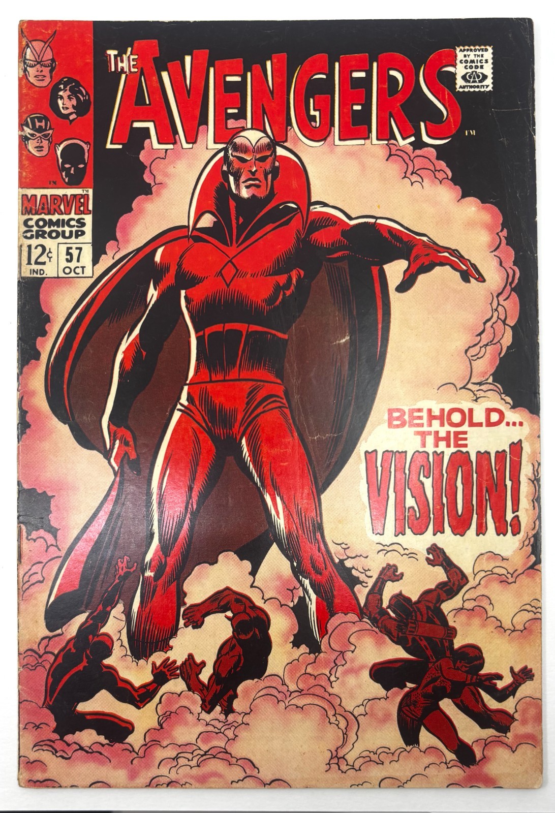 Avengers #57 1968 Marvel Comic 1st Vision Key Silver Age Complete Nice Copy