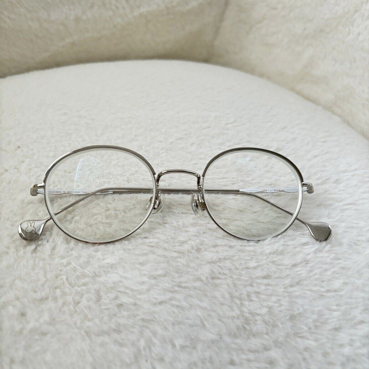 JINS x Dick Bruna Miffy Silver Glasses