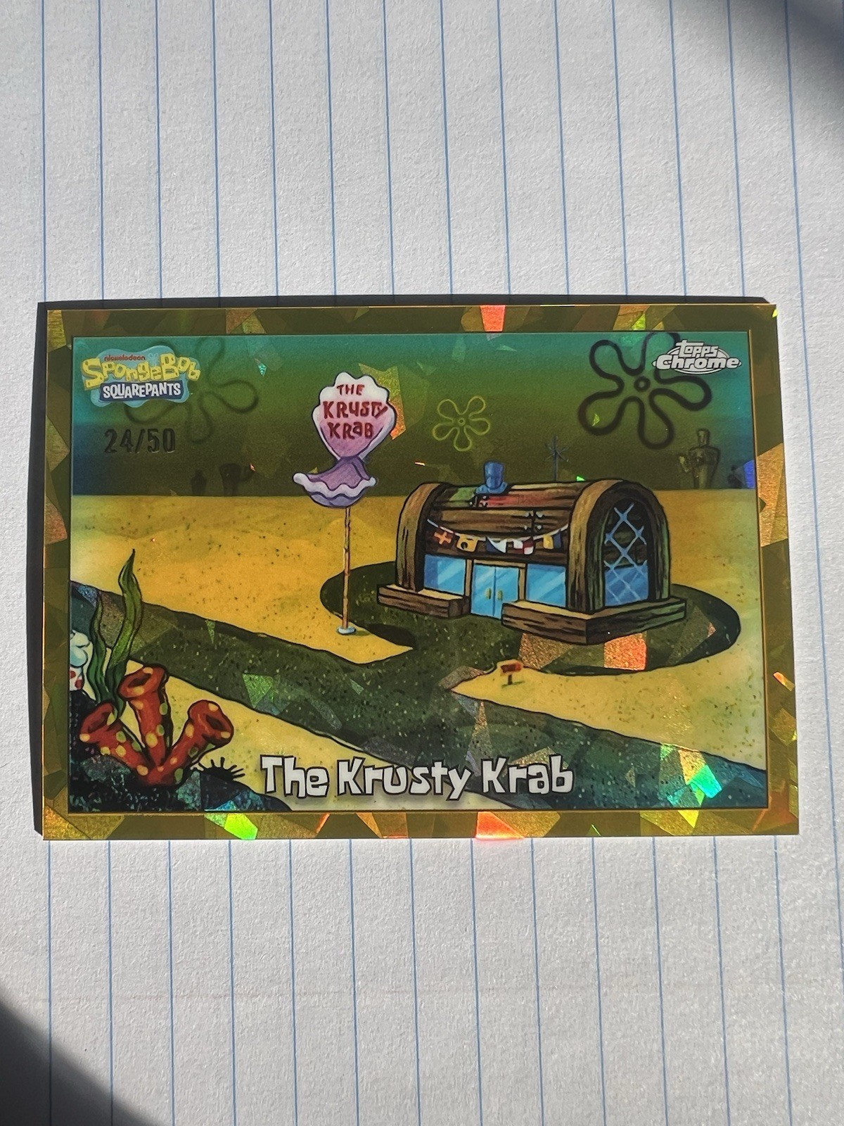 Topps 2025 Topps Chrome SpongeBob SquarePants #45 The Krusty Krab 24/50
