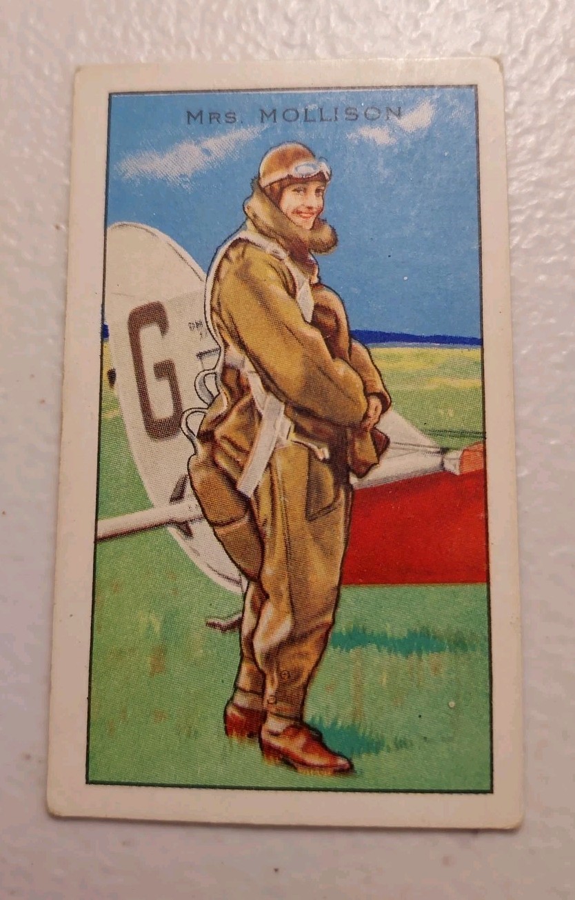1934 Gallaher, Park Drive Cigarettes #36, Mrs Mollison *Early Female Aviator* 1934 Gallaher, Park Drive Cigarettes #36, Mrs Mollison *Early Female Aviator*