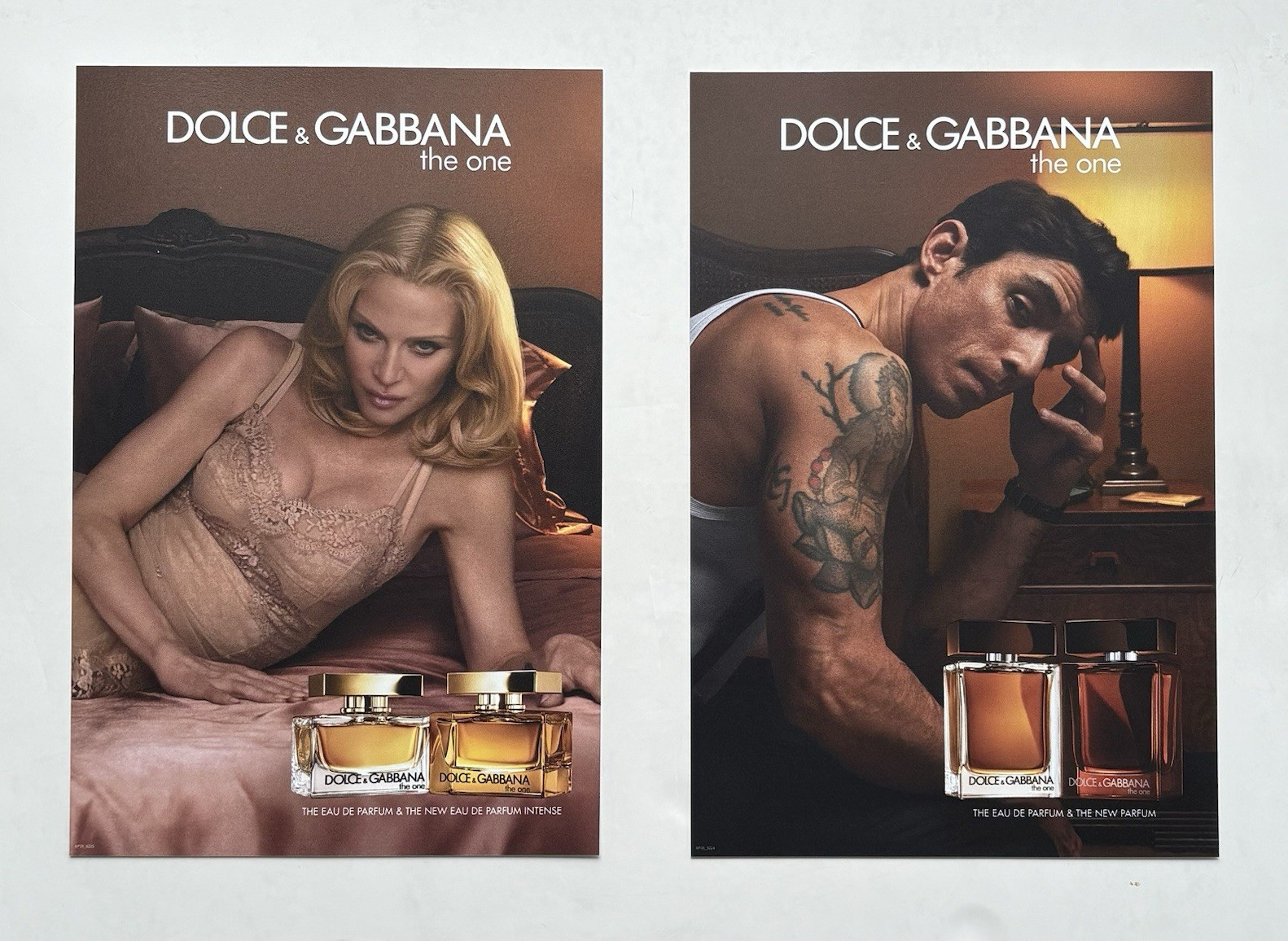 Madonna and Alberto Guerra-Dolce & Gabbana “The One” DISPLAY CASE CARDS EXT RARE