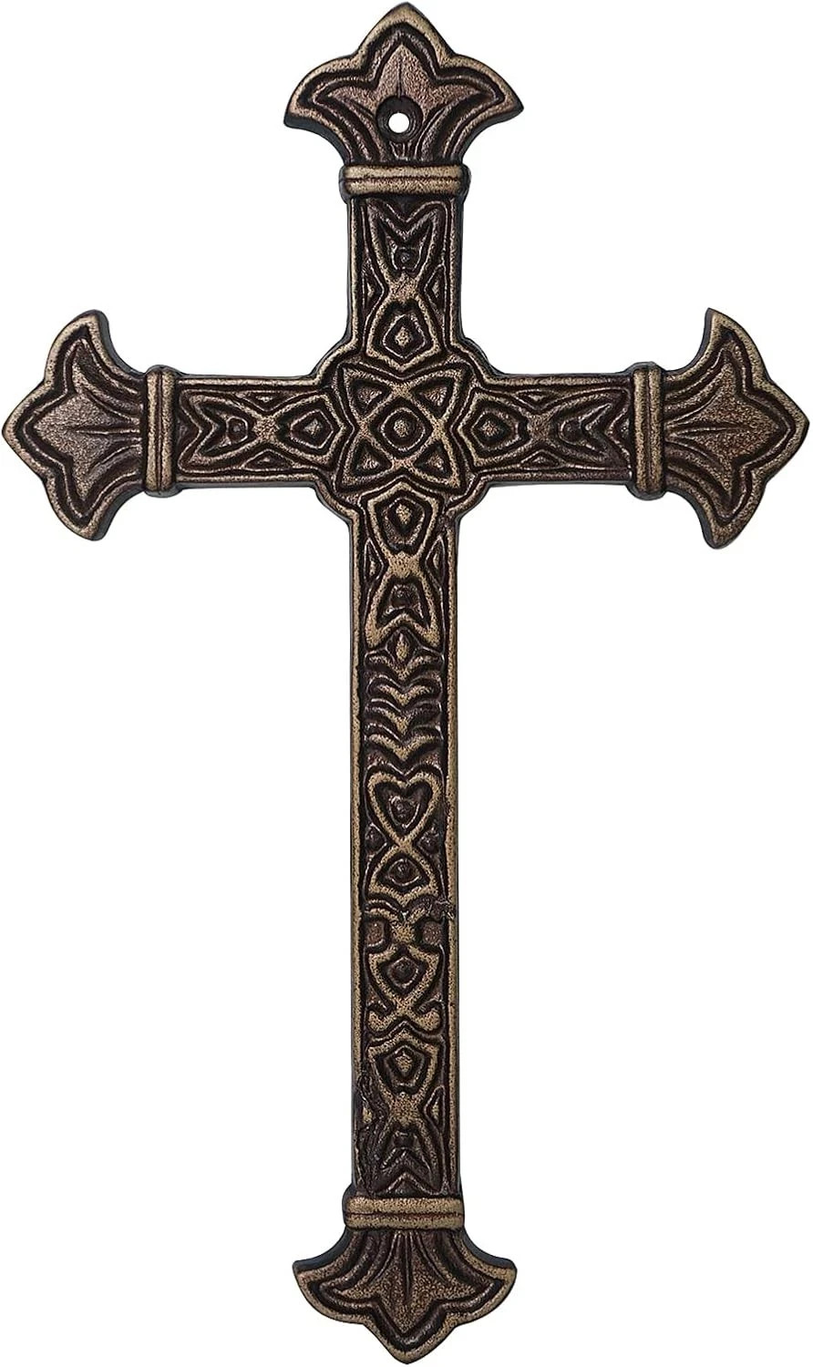 Metal Cross Christian Wall Art Antique Hanging Religious Cross Decor Vintage ... Metal Cross Christian Wall Art Antique Hanging Religious Cross Decor Vintage ...
