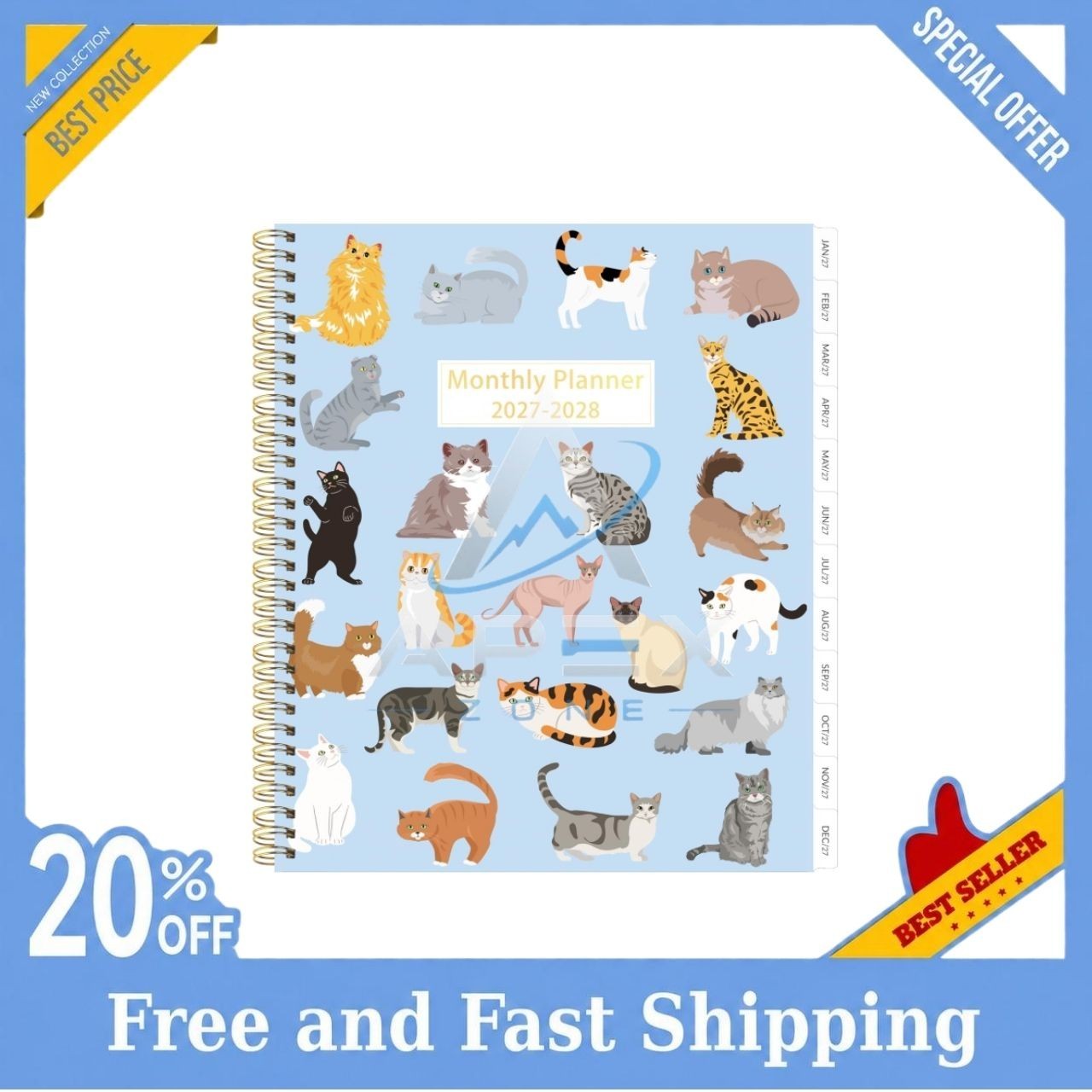2027-2028 Monthly Planner - 2 Year Monthly Planner,Calendar 2027-2028, JAN 2027 2027-2028 Monthly Planner - 2 Year Monthly Planner,Calendar 2027-2028, JAN 2027