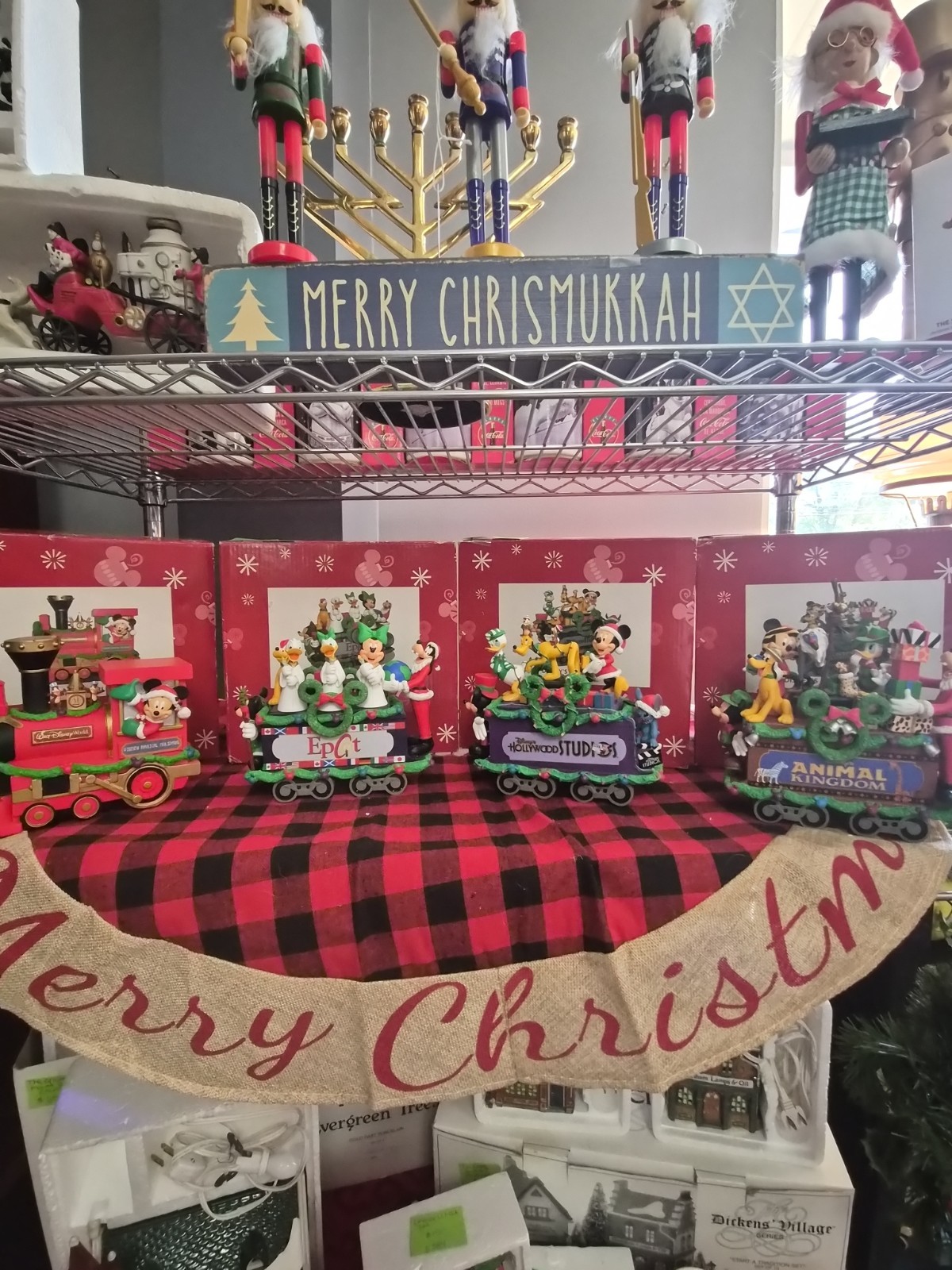 2008 Disney World Magical Holidays Light Up Christmas Train Set Lot 4 2008 Disney World Magical Holidays Light Up Christmas Train Set Lot 4