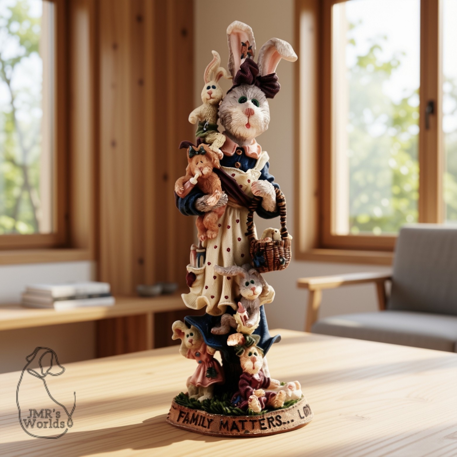 Boyds Bears Folkstone Momma McHutch & Babies Family Matters 28403 5E Figurine