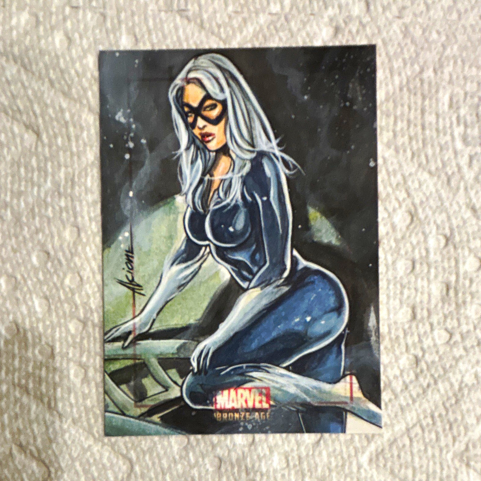 Rittenhouse 2011 Marvel Bronze Age Black Cat SketchaFEX Sketch #6 Lionel