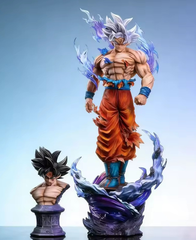 Dragon Ball Super Ultra Instinct Goku Anime 16.5in PVC Statue Collection Model