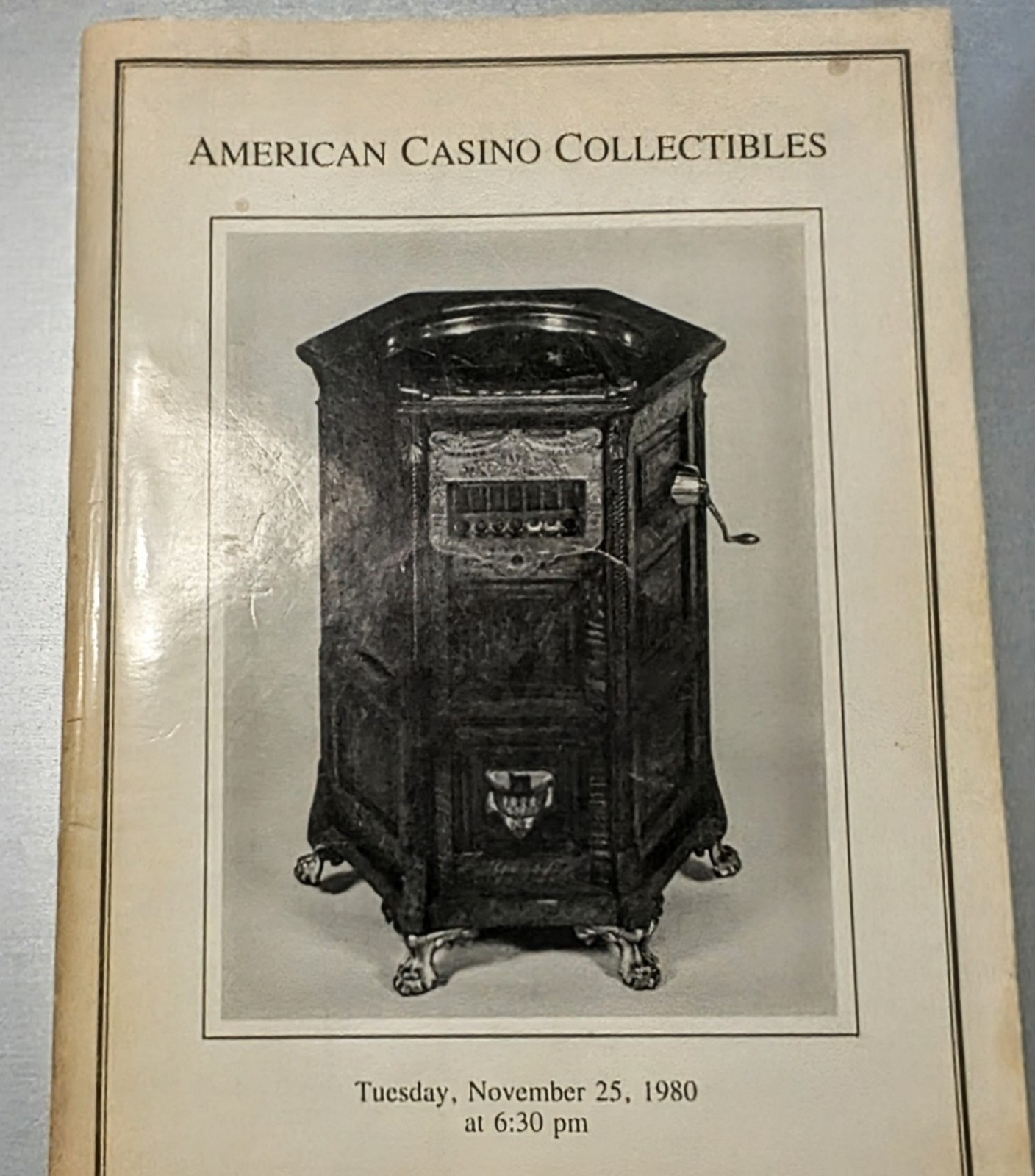 Antique American Casino Machine  Gambling CATALOG Christie\'s 