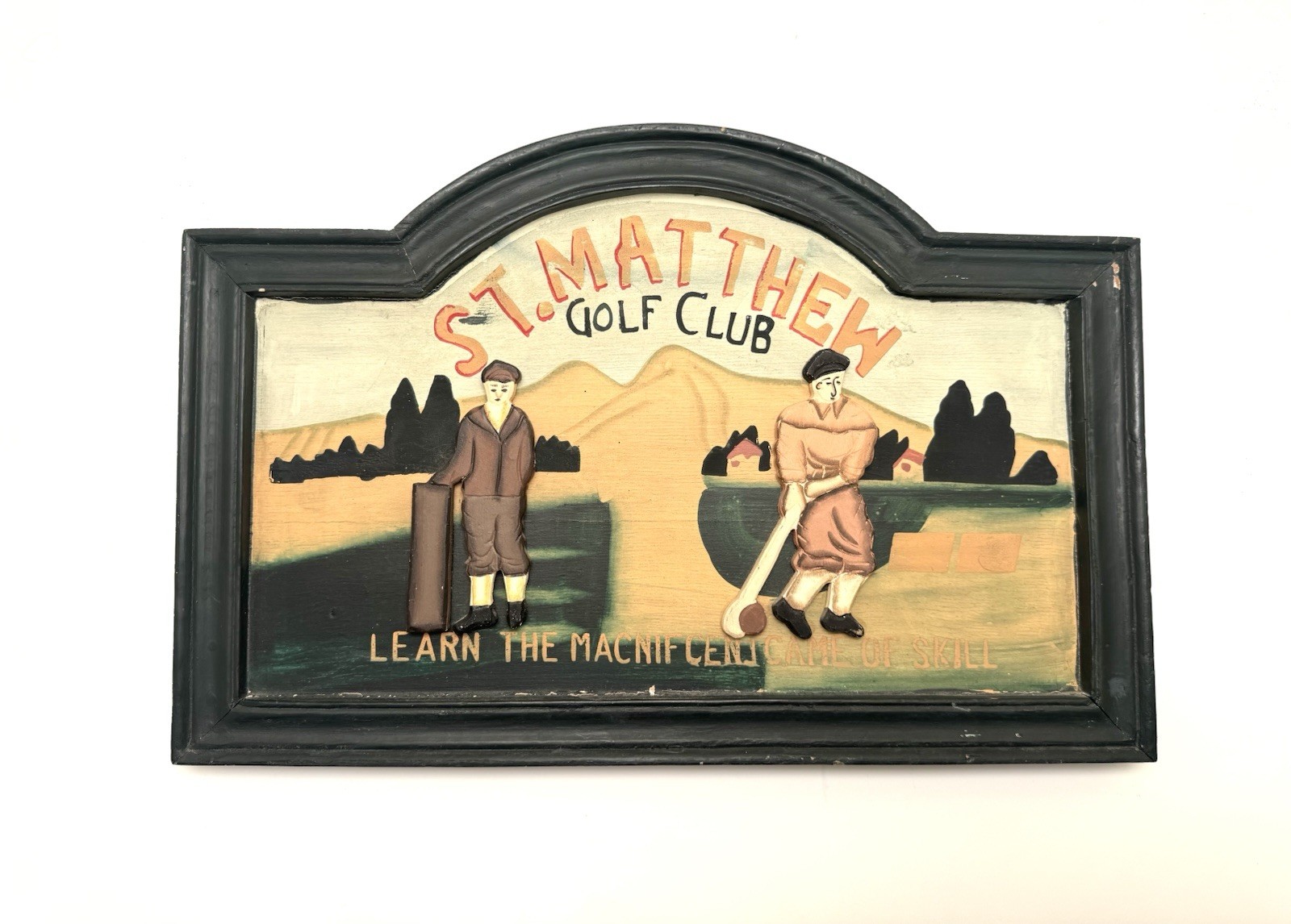 St.Matthew Golf Club -Learn The Magnificent Game OF Skill Vintage Sign