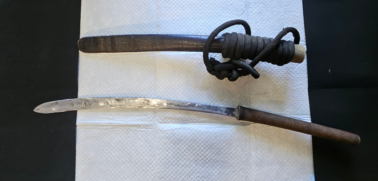 Antique Burmese Dha With Sheath Antique Burmese Dha With Sheath