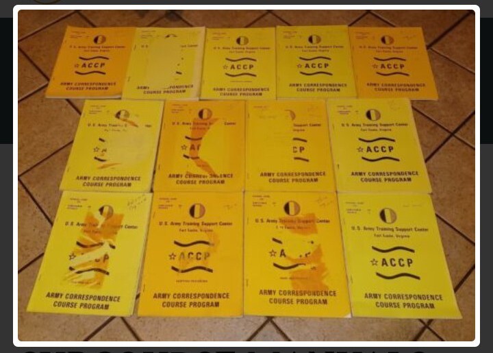 13 BOOK LOT MILITARY APID ARMY CORRESPONDENCE COURSE PROGRAM SUBCOURSE MANUALS
