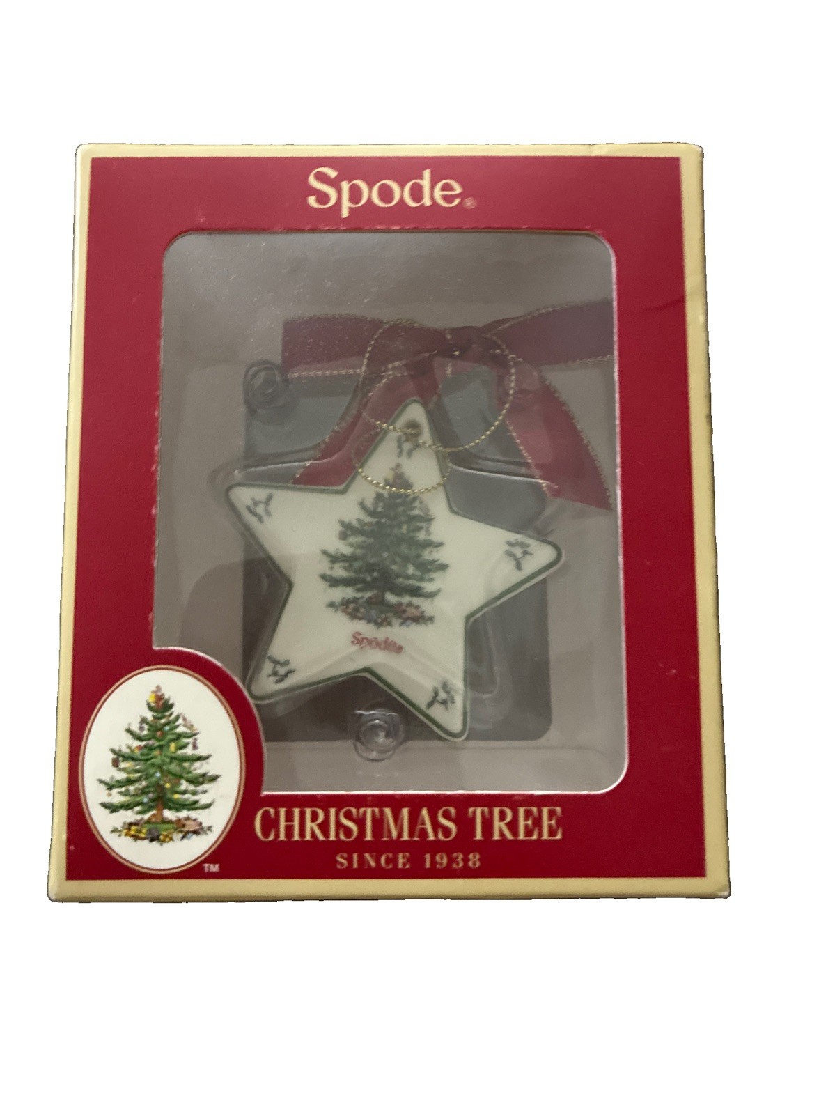Spode Christmas Tree Star Ornament  New In Box