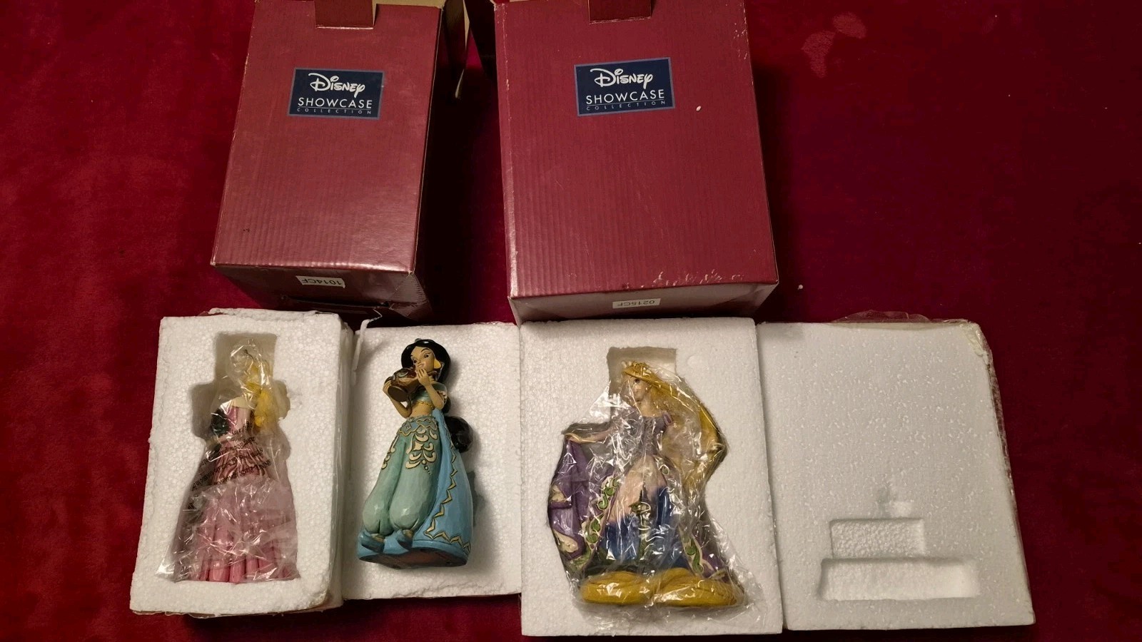 3 Pc. Set Jim Shore Disney Traditions Daring Heights Rapunzel, Jasmine, Aurora 