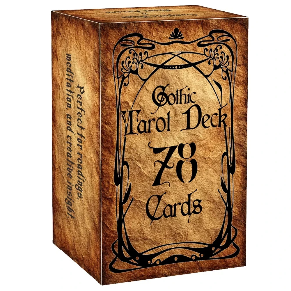 Gothic Vintage Tarot Deck: 78 Cards & Guide (13x8 cm / 5.1x3.1 in) Retro Set