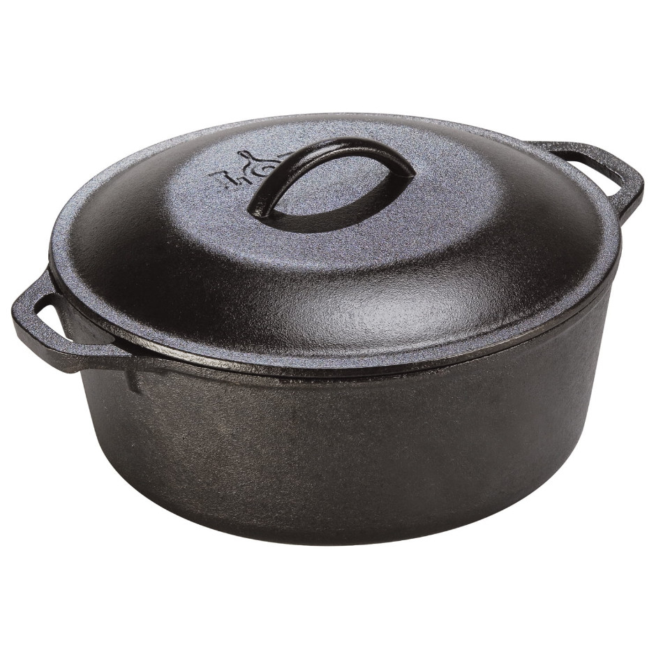Lodge Cast Iron 5 Quart Seasoned Dutch Oven L8DOL3