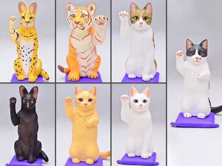 1 - Kaiyodo -  Capsule Q - Museum Cats - Blind Box Vol 2 - Cat figurine - NEW