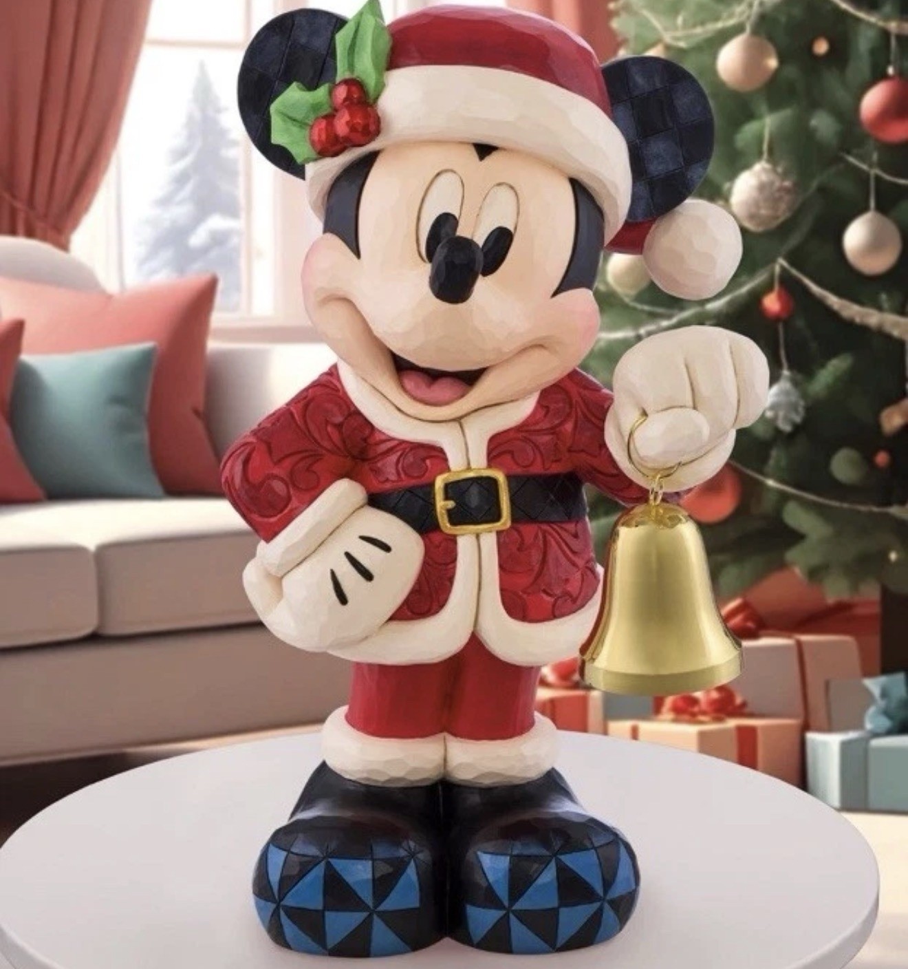 2026 Disney Christmas Holiday Mickey Mouse with Bells by Jim Shore Costco