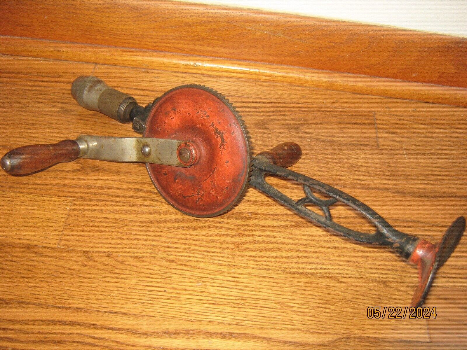 GOODELL BROTHERS COMPANY RARE BREAST DRILL PATENTED MARCH 31st 1896 TOUGH FIND