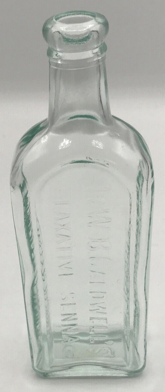 Vintage Antique Dr. W. B. Caldwell's Laxative Senna Glass Medicine Bottle
